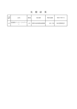 見 積 結 果
