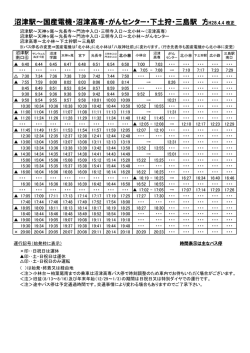 沼津地区時刻表(PDF形式)
