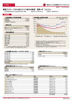 最新月次レポート - 損保ジャパン日本興亜アセットマネジメント