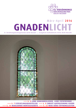 gnadenlicht - Ev. Vers&ouml;hnungskirchengemeinde Berlin
