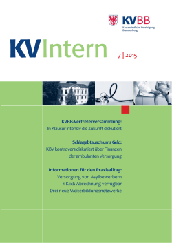 Intern 7 | 2015 - KV Brandenburg