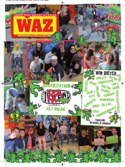 Heft 3/4 &bull; M&auml;rz/April 2016 &bull; 25. Jahrgang &bull; &euro; 2,20