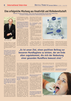 Eine erfolgreiche Mischung aus Kreativit&auml;t und