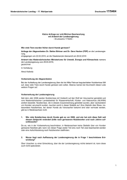Drucksachen allgemein - Nieders&auml;chsischer Landtag