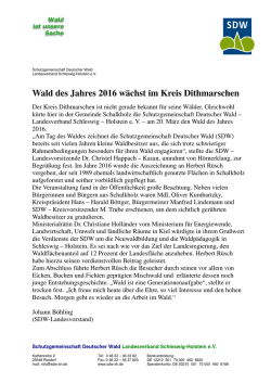 Pressebericht - SDW Schleswig