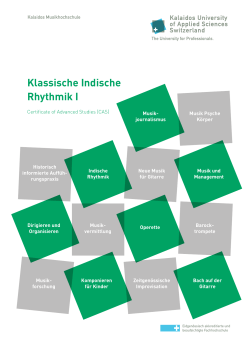 Klassische Indische Rhythmik I