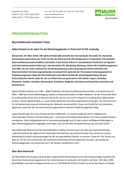 Presseaussendung
