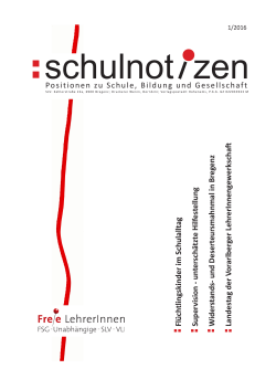 Schulnotizen 1/2016 pdf - Vorarlberger