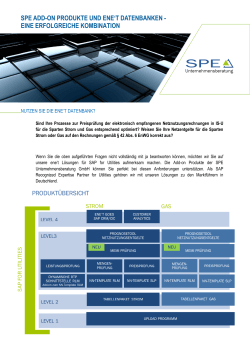 SPE_Flyer_Produktübersicht - SPE Unternehmensberatung GmbH