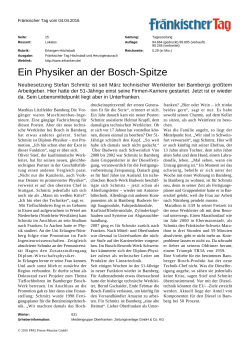 Ein Physiker an der Bosch