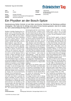 Ein Physiker an der Bosch
