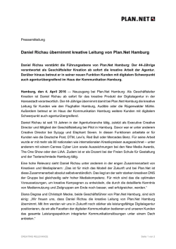 Daniel Richau übernimmt kreative Leitung von Plan