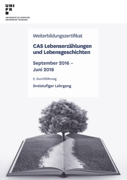 CAS Lebenserzählungen und Lebensgeschichten