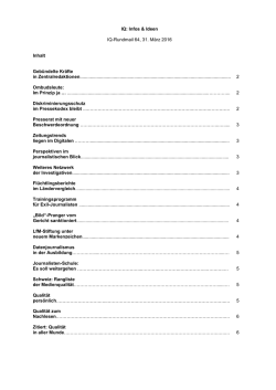 IQ-Rundmail - Initiative Qualit&auml;t