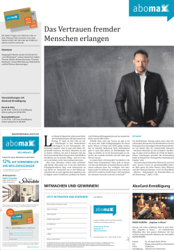 Das Vertrauen fremder Menschen erlangen