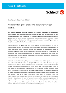 Schleich Pressemitteilung Sport Schluempfe 290316