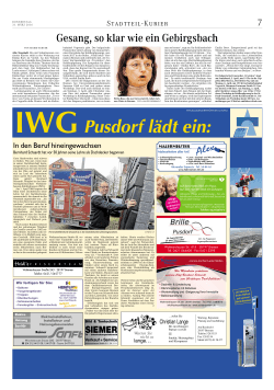 IWG Pusdorf - Weser Kurier