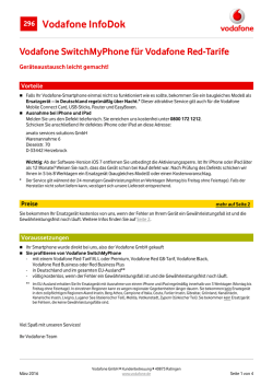 InfoDok 296: SwitchMyPhone f&uuml;r Vodafone Red-Tarife