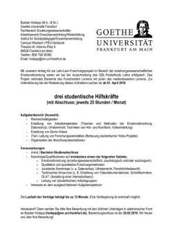 Institut f&uuml;r Sozialp&auml;dagogik/Erwachsenenbildung - Goethe