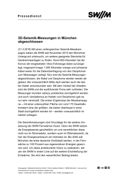 3D-Seismik-Messungen in München abgeschlossen
