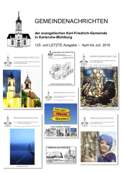 April bis Juli 2016 - Karl-Friedrich