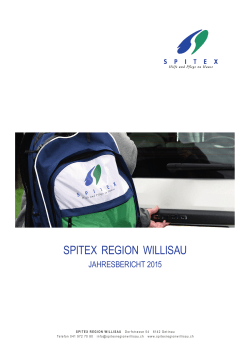 Jahresbericht_2015 - Spitex Region Willisau