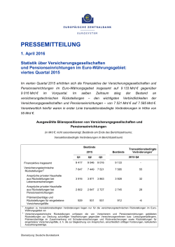viertes Quartal 2015 - Deutsche Bundesbank