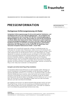 Pressemitteilung als [ PDF 0,19 MB ] - Fraunhofer