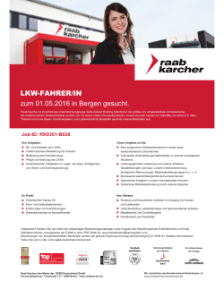 LKW-Fahrer/in - Saint-Gobain Building Distribution Deutschland