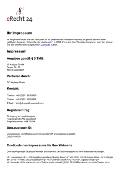 Ihr Impressum Impressum - Amigos Grill D&uuml;sseldorf