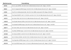 Gruppeneinteilung