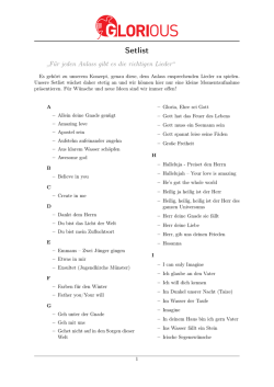 Setlist