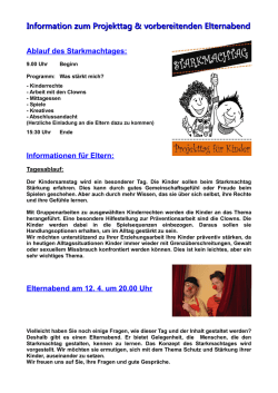 Informationen zum Starkmachtag 2016 - St.Paulus Dresden
