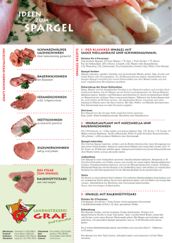 Graf-Spargelrezepte