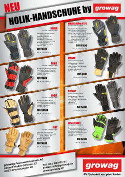 HOLIK-HANDSCHUHE by - growag Feuerwehrtechnik AG