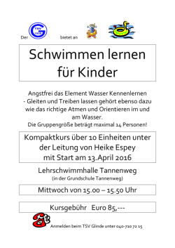 im Flyer - TSV Glinde