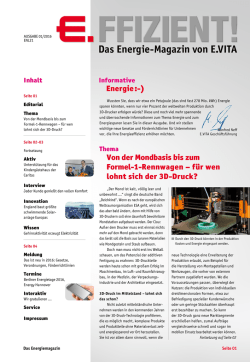 E.FFIZIENT! Ausgabe 01/ 2016 - E-Vita