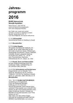 Jahres- programm 2016