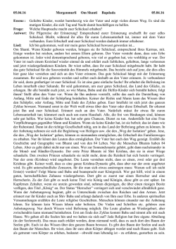 Deutsch Sakar Murli of 05/04/2016