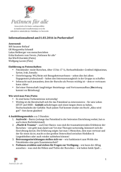 Informationsabend am31.03.2016 in Purkersdorf