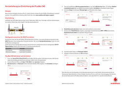 Kurzanleitung zur Einrichtung der PlusBox 340