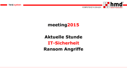 Meeting 2015 - hmd Software