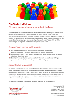 Die Vielfalt st&auml;rken