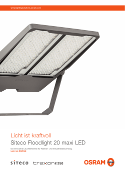Licht ist kraftvoll Siteco Floodlight 20 maxi LED