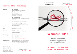 Seminare 2016