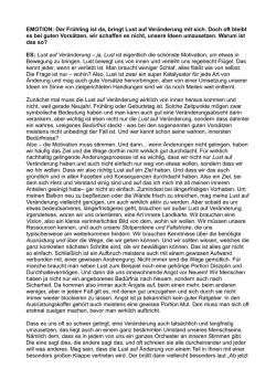 Interview / Zeitschrift EMOTION