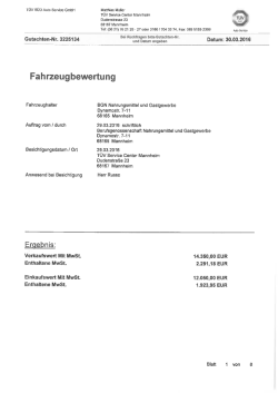 Gutachten - Zoll