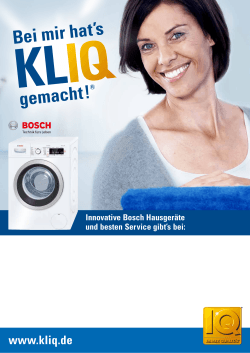 Katalog Bosch - Camps Hausgeräte, TV, Elektro GmbH in Kiel