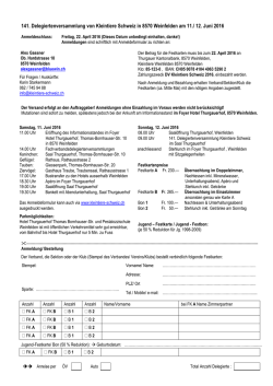 Infos und Anmeldeformular