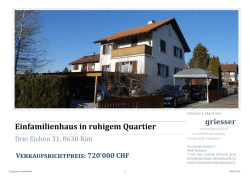 Dokumentation  - Griesser Immobilien